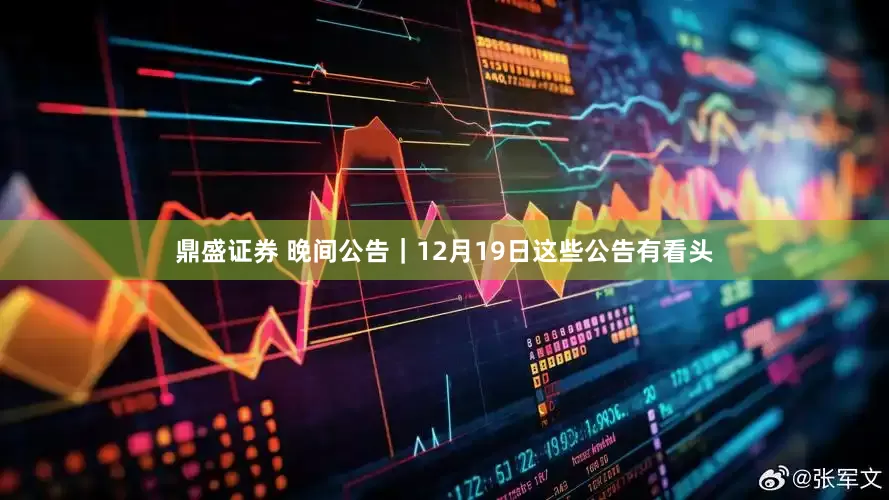 鼎盛证券 晚间公告｜12月19日这些公告有看头