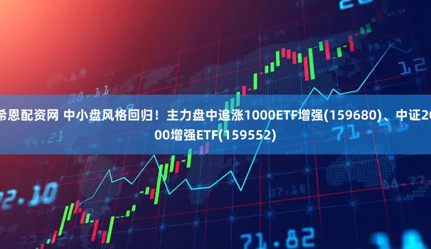 希恩配资网 中小盘风格回归！主力盘中追涨1000ETF增强(159680)、中证2000增强ETF(159552)