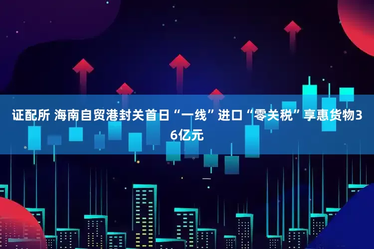 证配所 海南自贸港封关首日“一线”进口“零关税”享惠货物36亿元